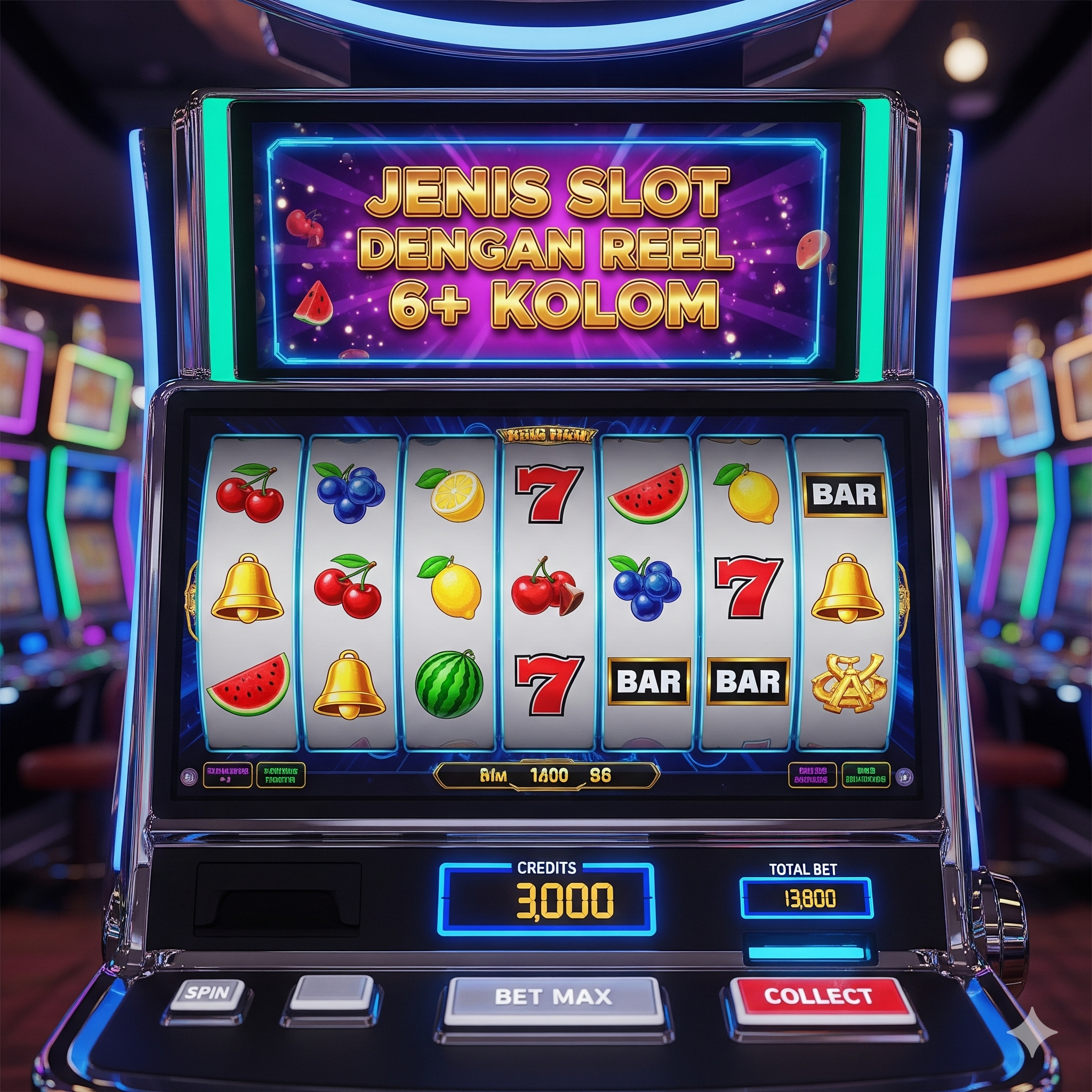 Jenis Slot dengan Reel 6+ Kolom